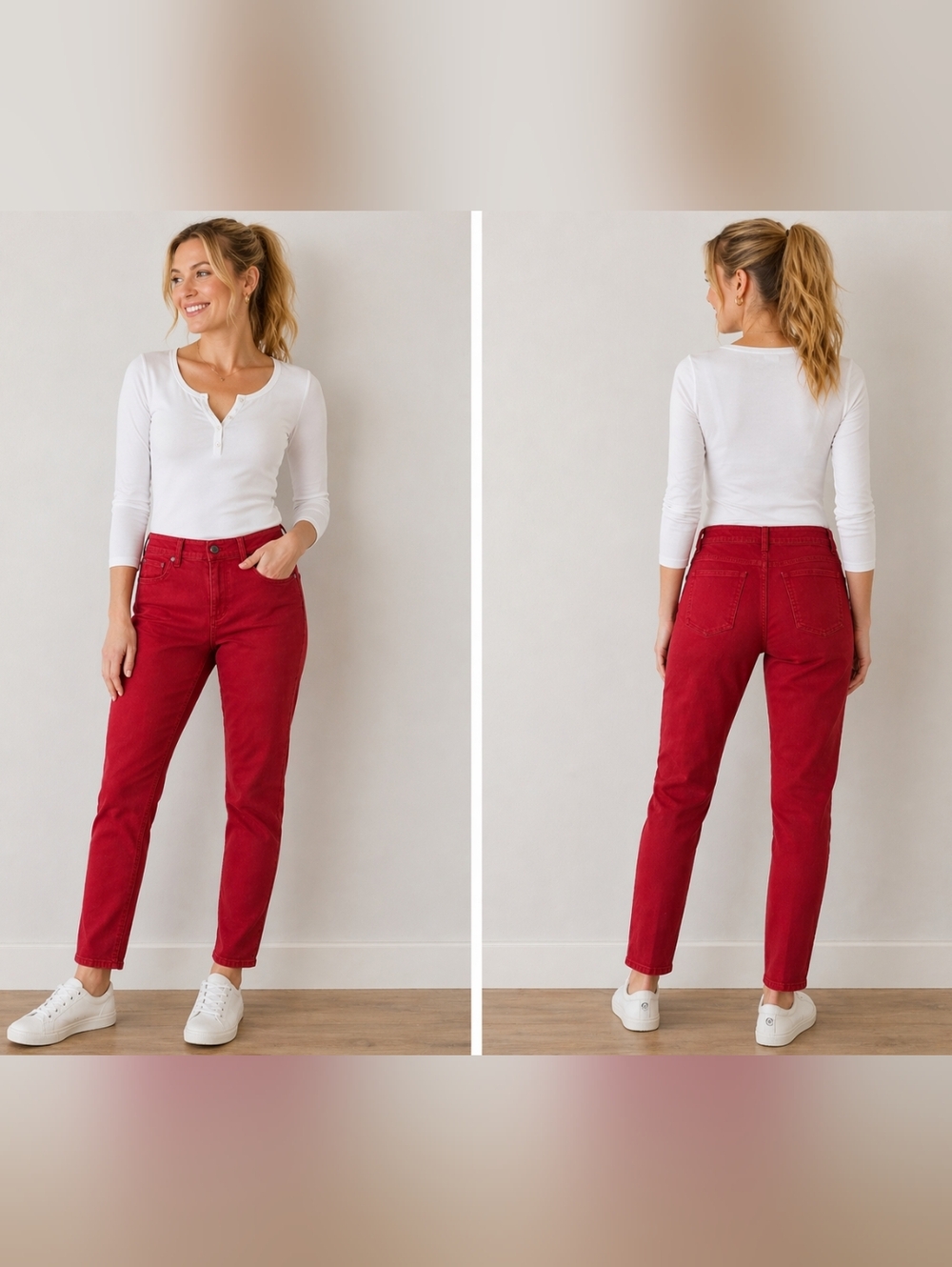 Heritage Red Jeans